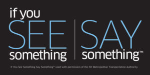 United States Department of Homeland Security if you see something say something program logo